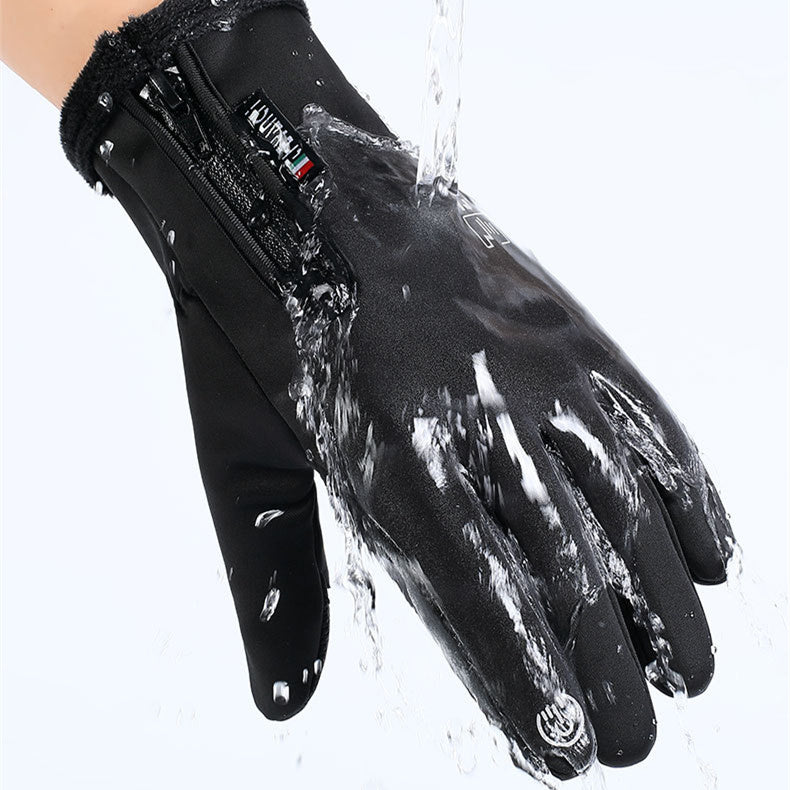 Opened-Finger Gloves Touchscreen Unisex Waterproof Windproof Warm Winter Gloves For Cycling Fishing Skiing in water.